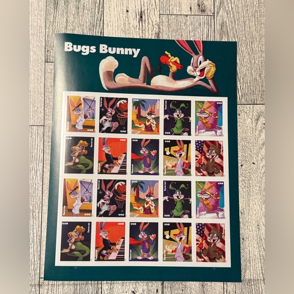 Other - 20 Bugs Bunny USA Forever Stamp Sheet